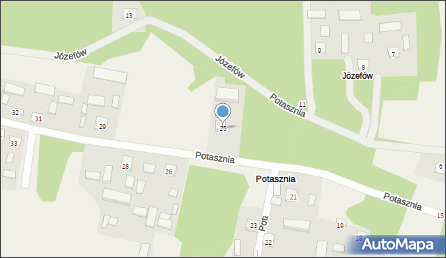 Potasznia, Potasznia, 25, mapa Potasznia