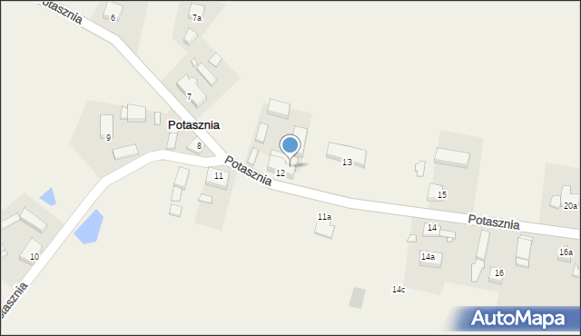 Potasznia, Potasznia, 12a, mapa Potasznia