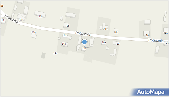 Potasznia, Potasznia, 16, mapa Potasznia