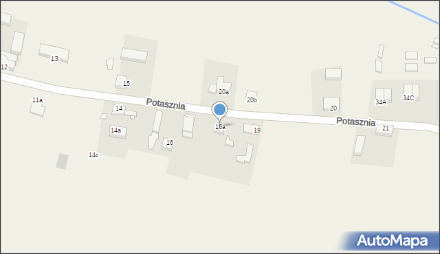 Potasznia, Potasznia, 16a, mapa Potasznia