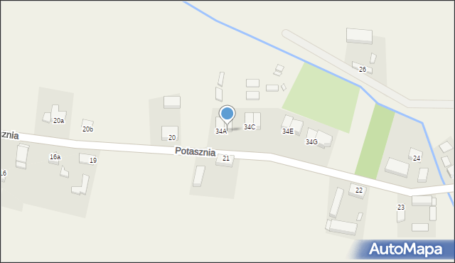 Potasznia, Potasznia, 34B, mapa Potasznia