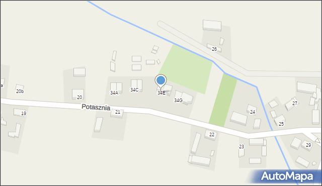 Potasznia, Potasznia, 34E, mapa Potasznia