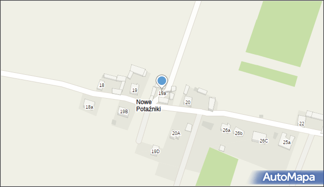 Potażniki, Potażniki, 19a, mapa Potażniki