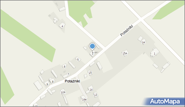 Potażniki, Potażniki, 2, mapa Potażniki