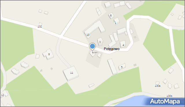 Potęgowo, Potęgowo, 7, mapa Potęgowo