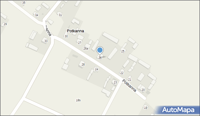 Potkanna, Potkanna, 26, mapa Potkanna