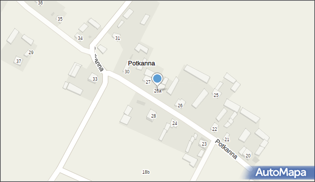 Potkanna, Potkanna, 26a, mapa Potkanna