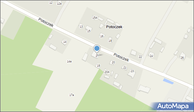 Potoczek, Potoczek, 17, mapa Potoczek