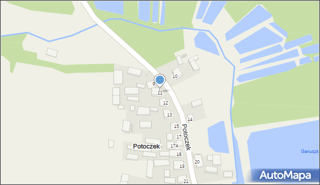 Potoczek, Potoczek, 11, mapa Potoczek