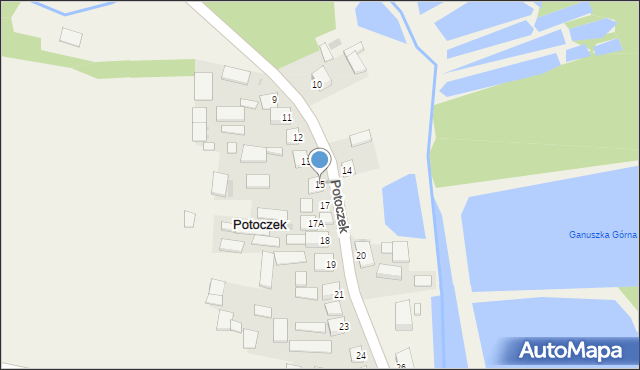 Potoczek, Potoczek, 15, mapa Potoczek