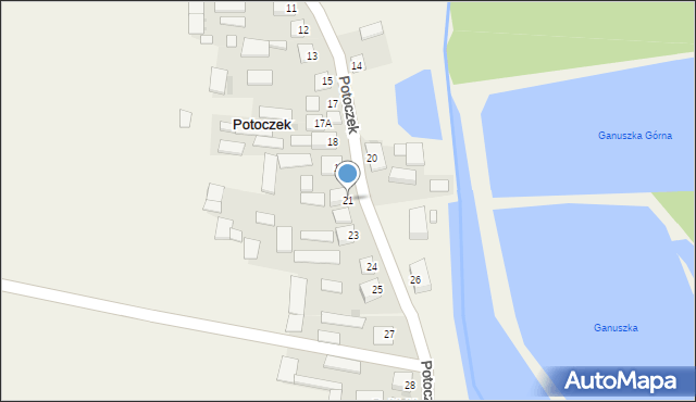 Potoczek, Potoczek, 21, mapa Potoczek