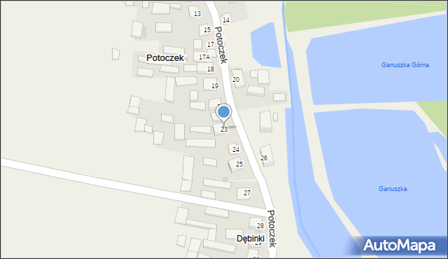 Potoczek, Potoczek, 23, mapa Potoczek