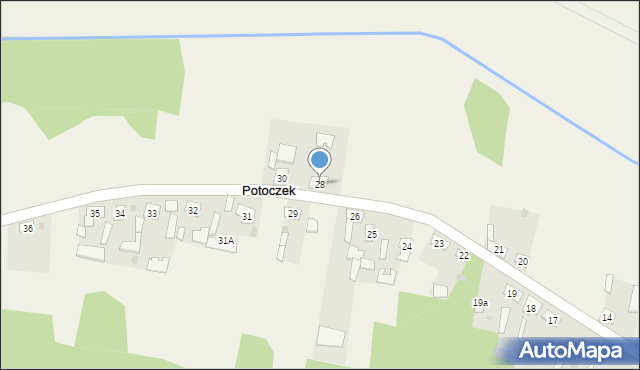 Potoczek, Potoczek, 28, mapa Potoczek