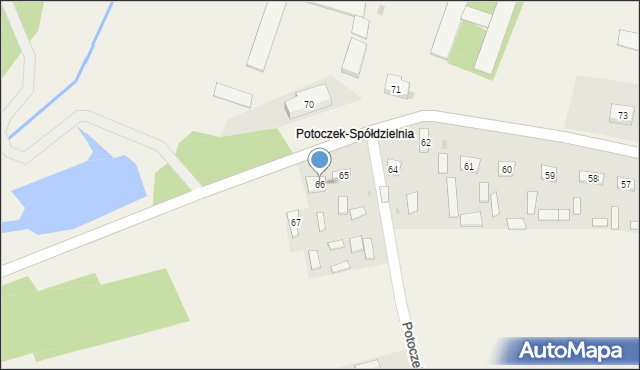 Potoczek, Potoczek, 66, mapa Potoczek