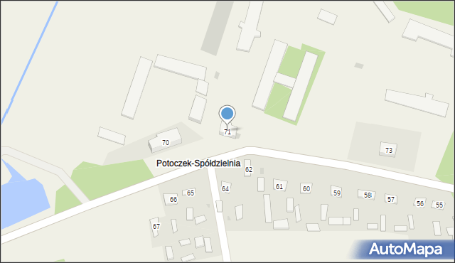 Potoczek, Potoczek, 71, mapa Potoczek