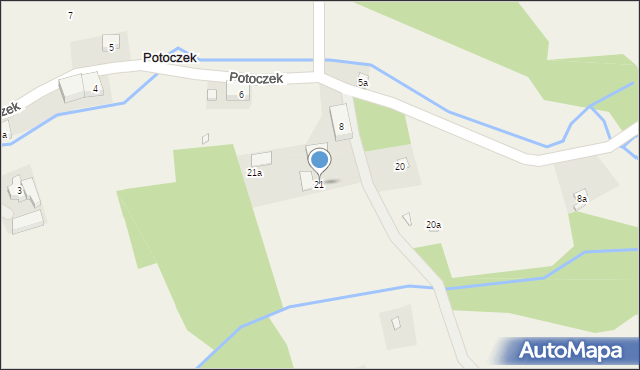 Potoczek, Potoczek, 21, mapa Potoczek