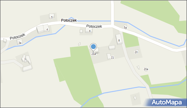 Potoczek, Potoczek, 21a, mapa Potoczek