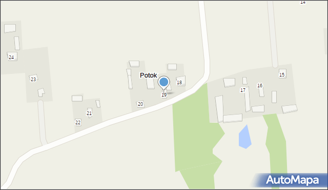 Potok, Potok, 19, mapa Potok