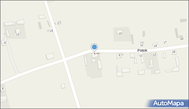 Potok, Potok, 7, mapa Potok