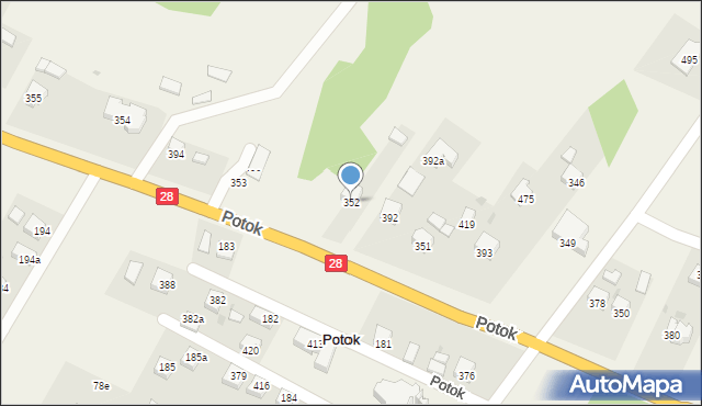 Potok, Potok, 352, mapa Potok