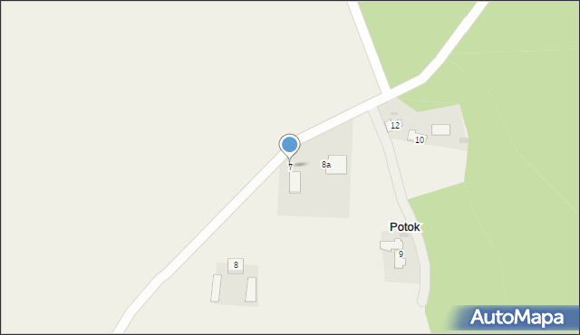 Potok, Potok, 7, mapa Potok