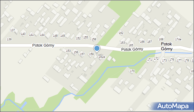 Potok Górny, Potok Górny, 160, mapa Potok Górny