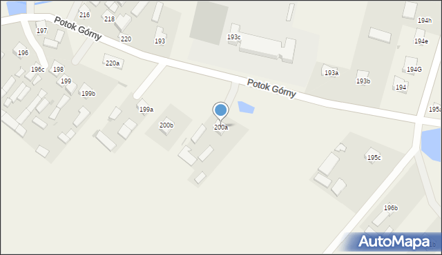 Potok Górny, Potok Górny, 200a, mapa Potok Górny