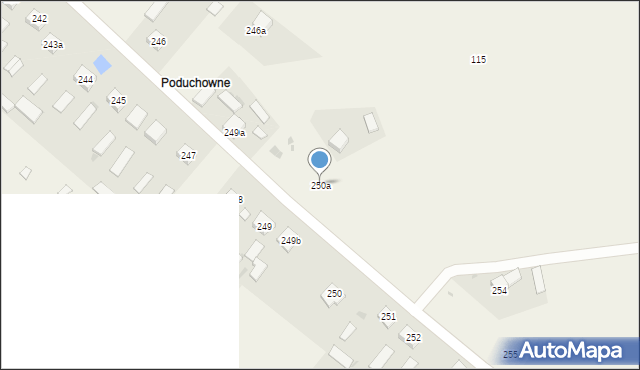 Potok Górny, Potok Górny, 250a, mapa Potok Górny
