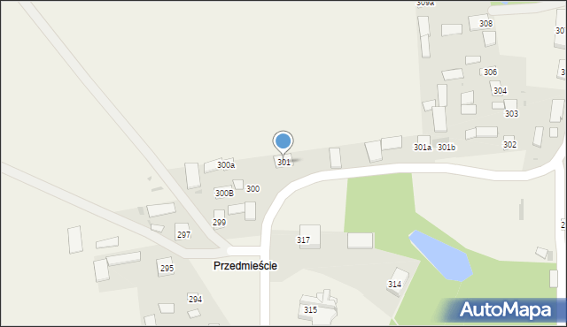 Potok Górny, Potok Górny, 301, mapa Potok Górny