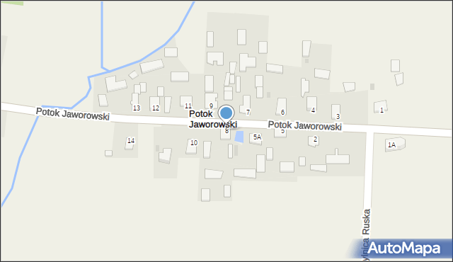 Potok Jaworowski, Potok Jaworowski, 8, mapa Potok Jaworowski