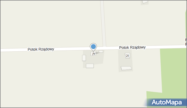 Potok Rządowy, Potok Rządowy, 25, mapa Potok Rządowy