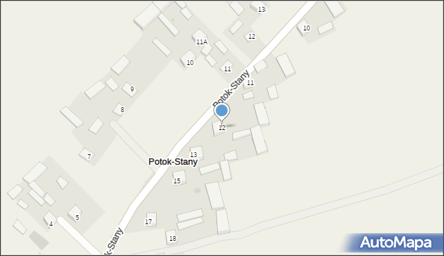 Potok-Stany, Potok-Stany, 12, mapa Potok-Stany
