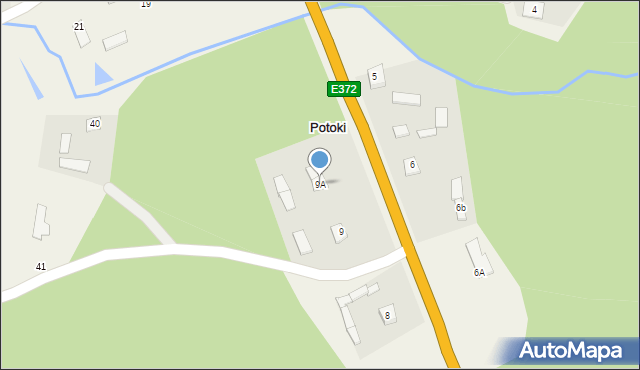 Potoki, Potoki, 9A, mapa Potoki