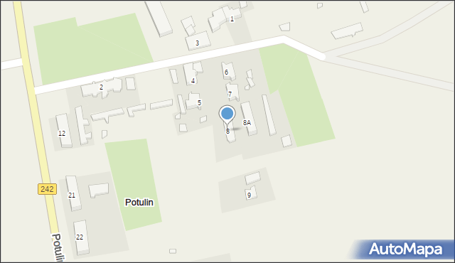 Potulin, Potulin, 8, mapa Potulin