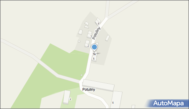 Potuliny, Potuliny, 5a, mapa Potuliny