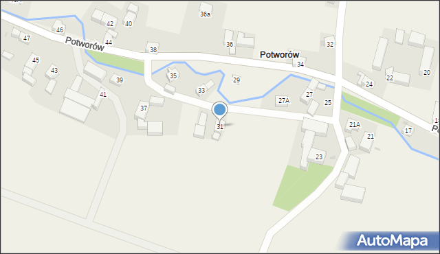 Potworów, Potworów, 31, mapa Potworów