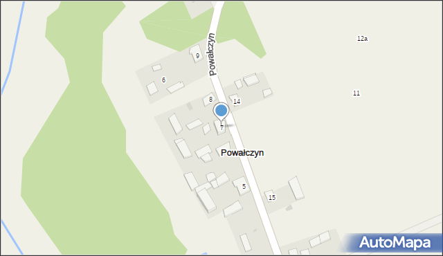 Powałczyn, Powałczyn, 7, mapa Powałczyn