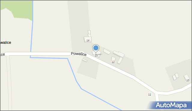 Powalice, Powalice, 13, mapa Powalice