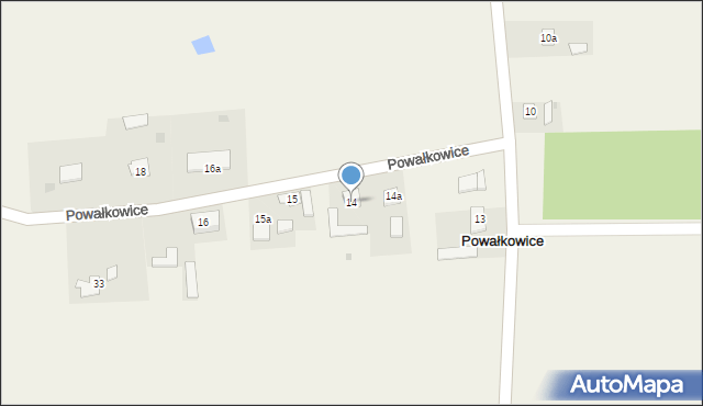 Powałkowice, Powałkowice, 14, mapa Powałkowice