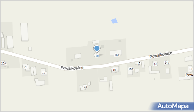 Powałkowice, Powałkowice, 18, mapa Powałkowice