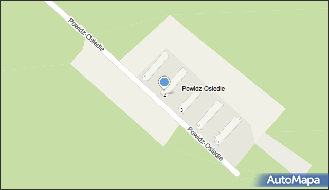 Powidz, Powidz-Osiedle, 2, mapa Powidz