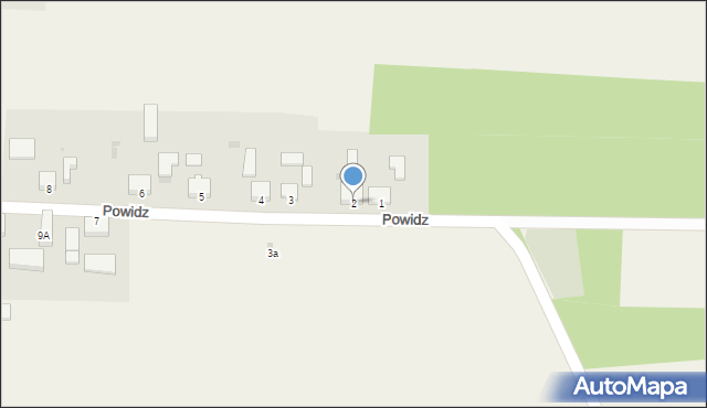 Powidz, Powidz, 2, mapa Powidz