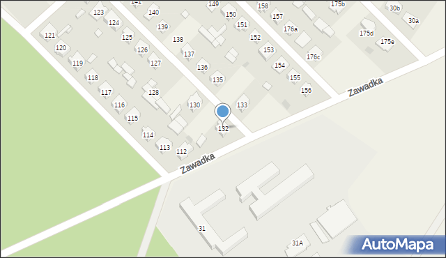 Powiercie, Powiercie, 132, mapa Powiercie