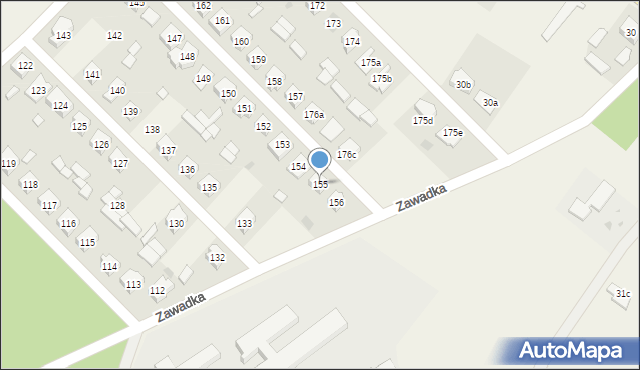 Powiercie, Powiercie, 155, mapa Powiercie