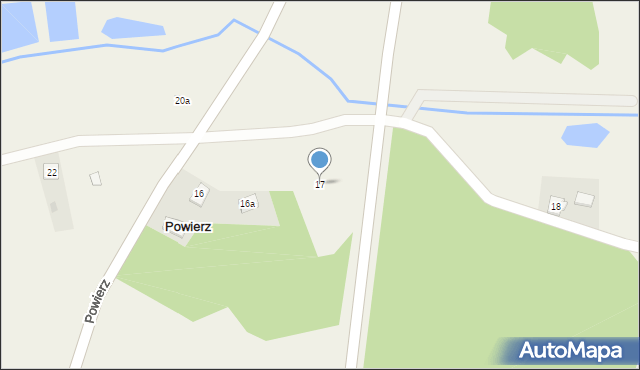 Powierz, Powierz, 17, mapa Powierz