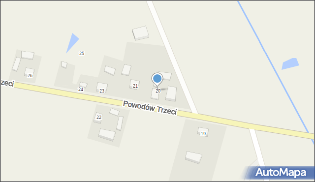 Powodów Trzeci, Powodów Trzeci, 20, mapa Powodów Trzeci