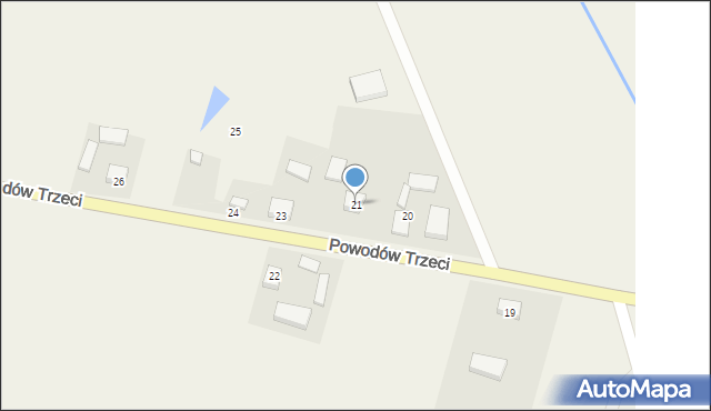 Powodów Trzeci, Powodów Trzeci, 21, mapa Powodów Trzeci