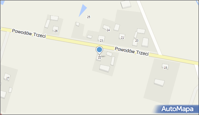 Powodów Trzeci, Powodów Trzeci, 22, mapa Powodów Trzeci