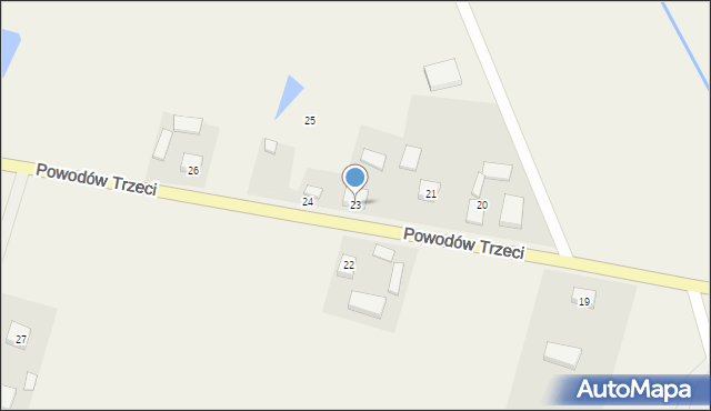 Powodów Trzeci, Powodów Trzeci, 23, mapa Powodów Trzeci