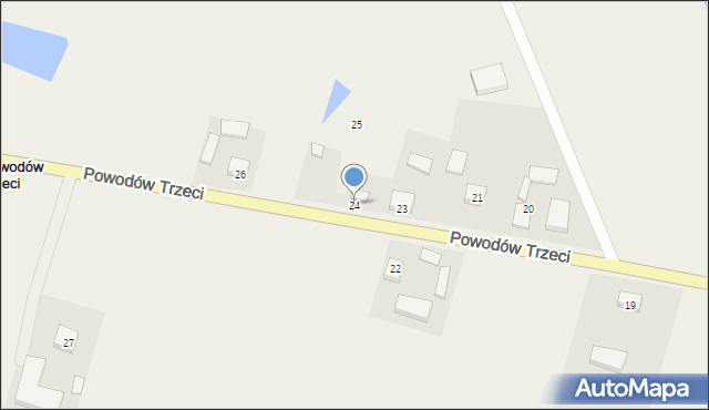 Powodów Trzeci, Powodów Trzeci, 24, mapa Powodów Trzeci